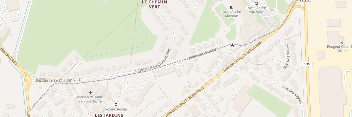Plan du 1 Res le Chemin Vert au Val d’Hazey