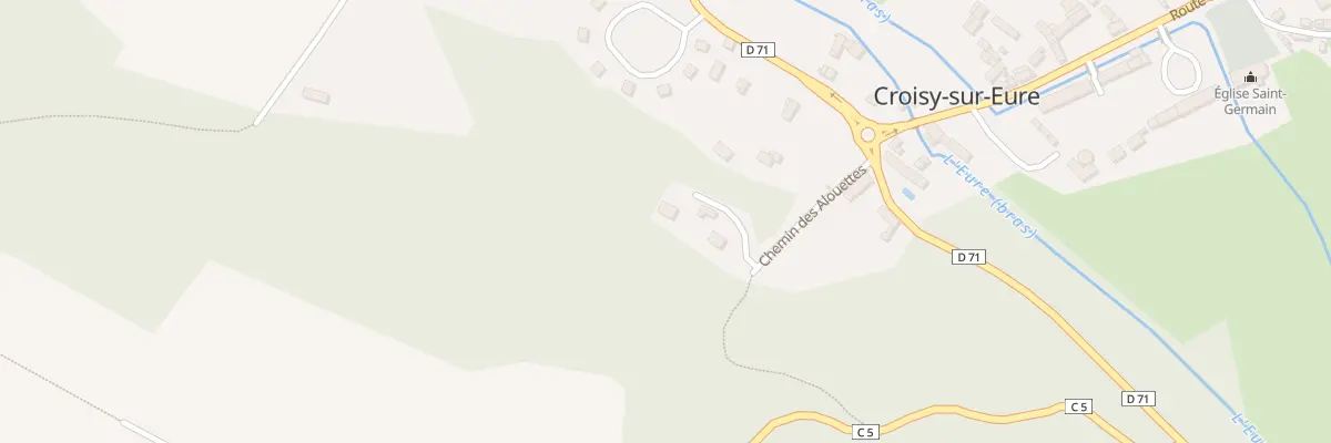 Plan du 3 Chem des Alouettes à Croisy-sur-Eure