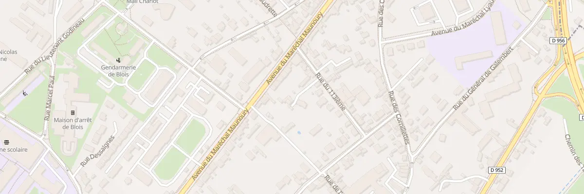 Plan du 122 Rue du Cent Treizieme à Blois