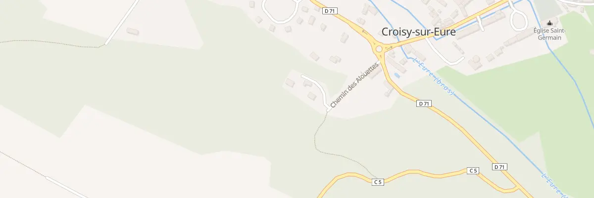 Plan du 2 Che des Alouettes à Croisy-sur-Eure