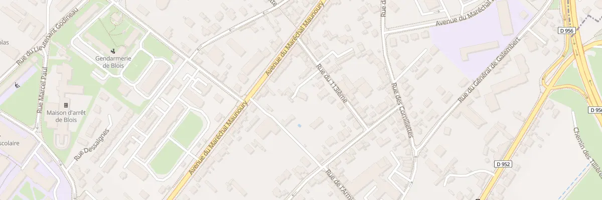 Plan du 12 Rue du Cent Treizieme à Blois