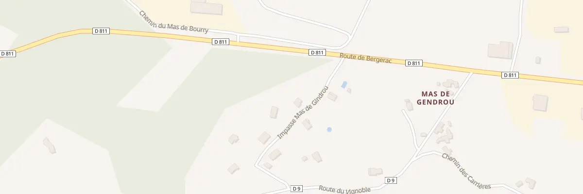 Plan du 233 Imp Mas de Gindrou à Crayssac