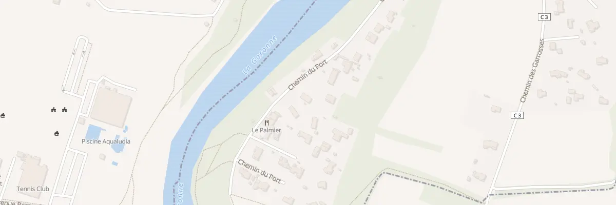 Plan du 48 Che du Port à Saubens