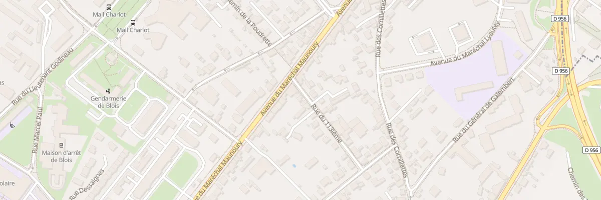 Plan du 16 Rue du Cent Treizieme à Blois
