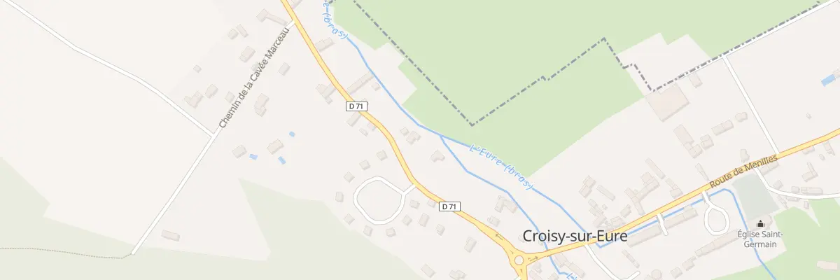 Plan du 6 Rte de Vaux sur Eure à Croisy-sur-Eure