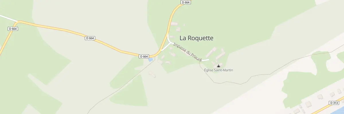 Plan du 5000 La Roquette à La Roquette