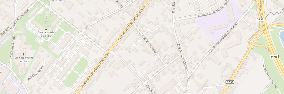 Plan du 10 Rue du Cent Treizieme à Blois