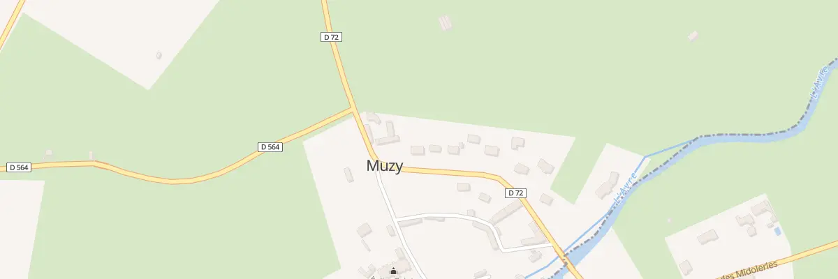 Plan du 20 Rte de Dreux à Muzy