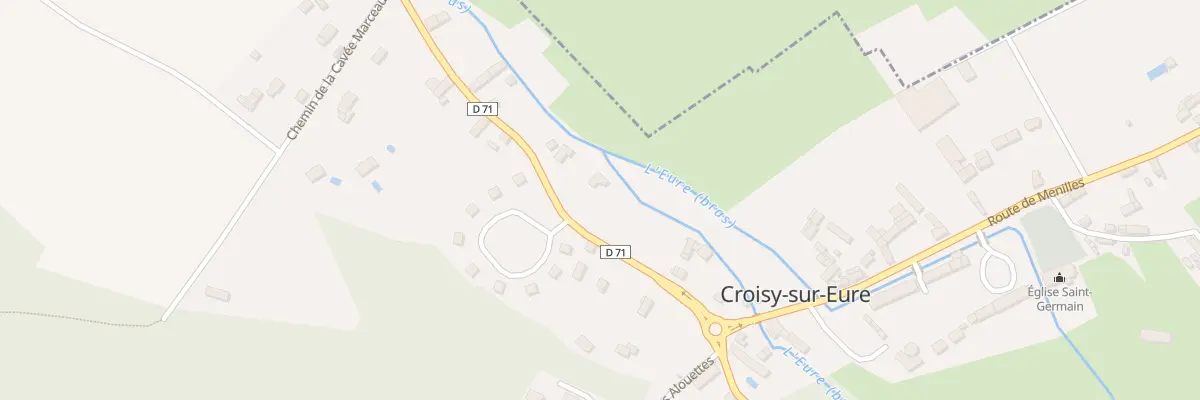 Plan du 4 Rte de Vaux sur Eure à Croisy-sur-Eure
