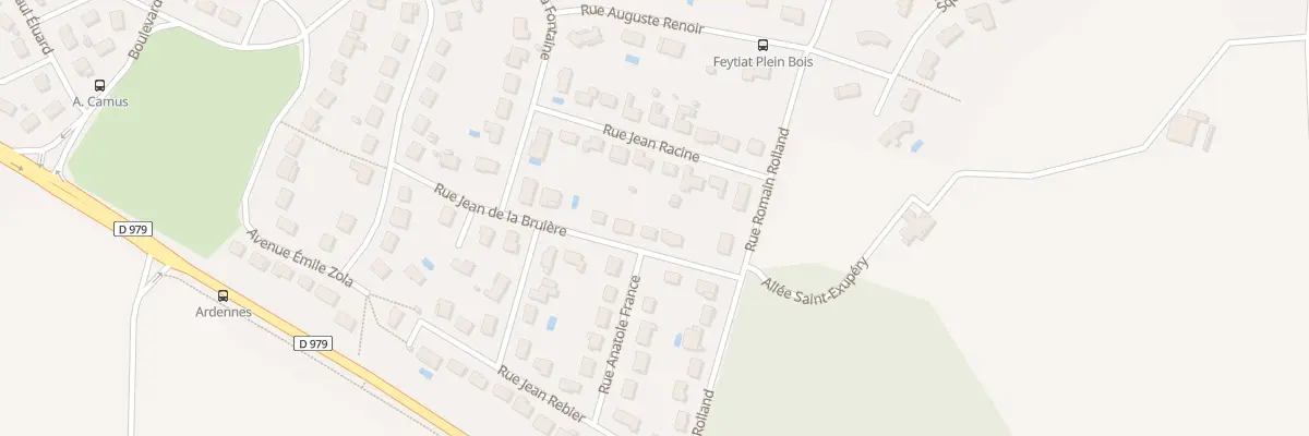 Plan du 17 Rue La Bruyere à Feytiat
