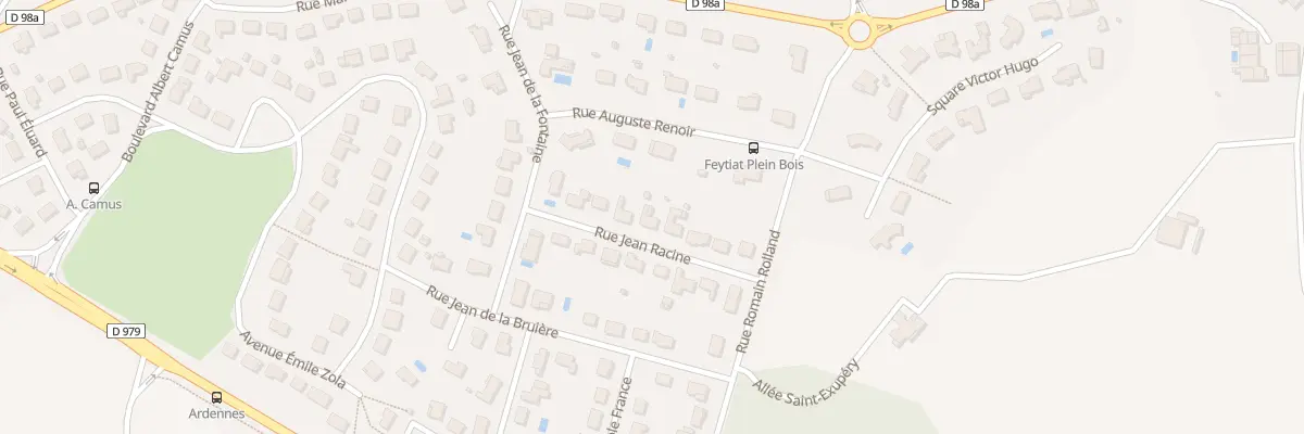 Plan du 9 Rue Racine à Feytiat