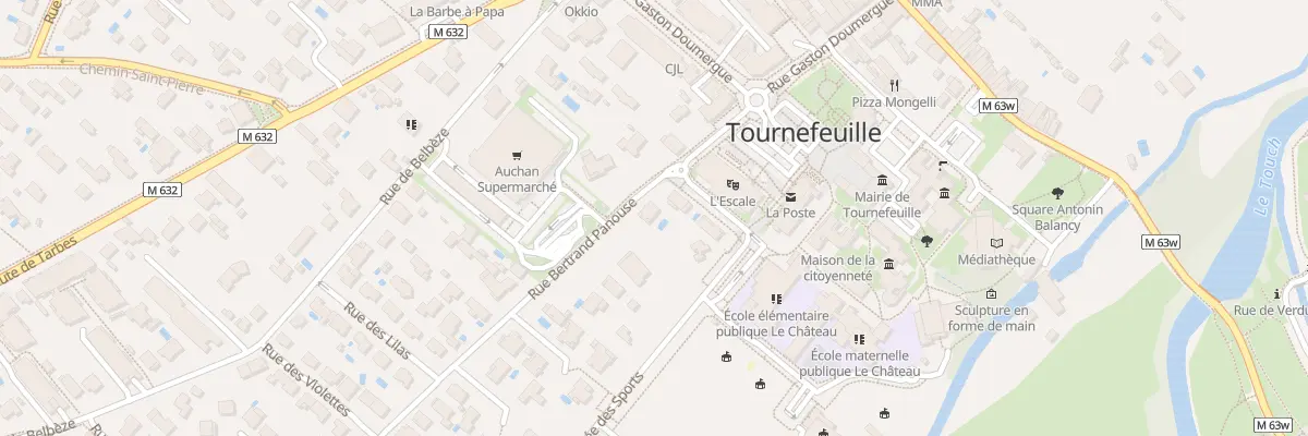 Plan du 28 Rue Bertrand Panouse à Tournefeuille