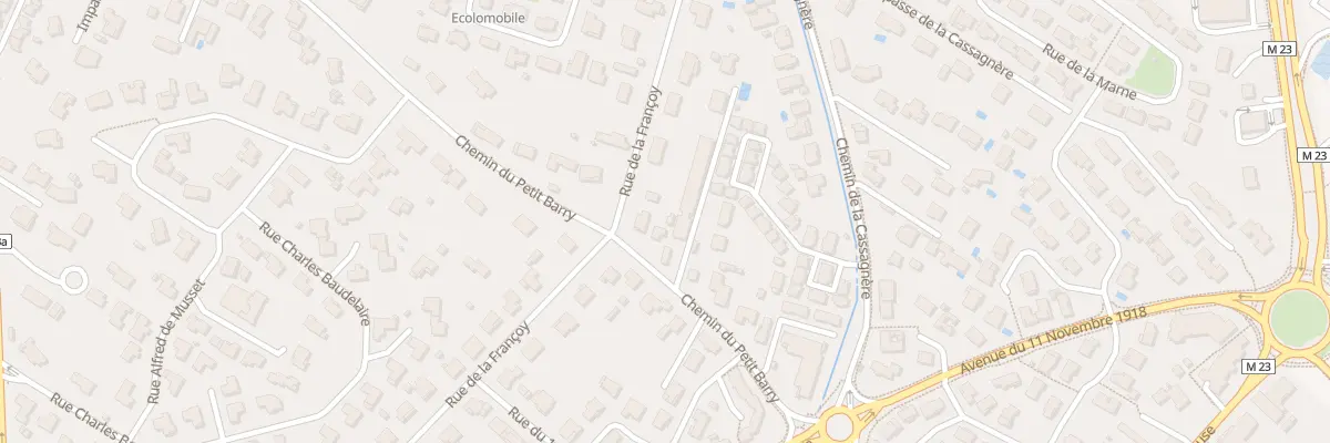 Plan du 42 Rue du Petit Barry à Cugnaux