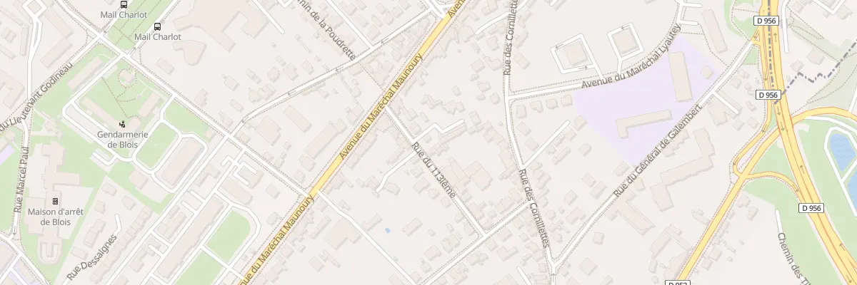 Plan du 11 Rue du Cent Treizieme à Blois