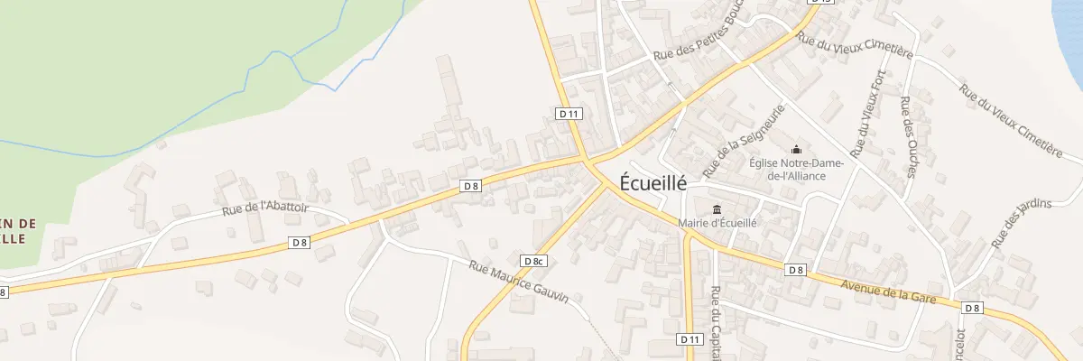 Plan du 6 Rue des Moulins à Écueillé