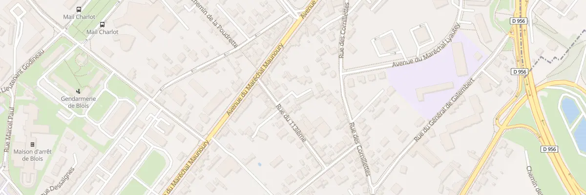 Plan du 131 Rue du Cent Treizieme à Blois