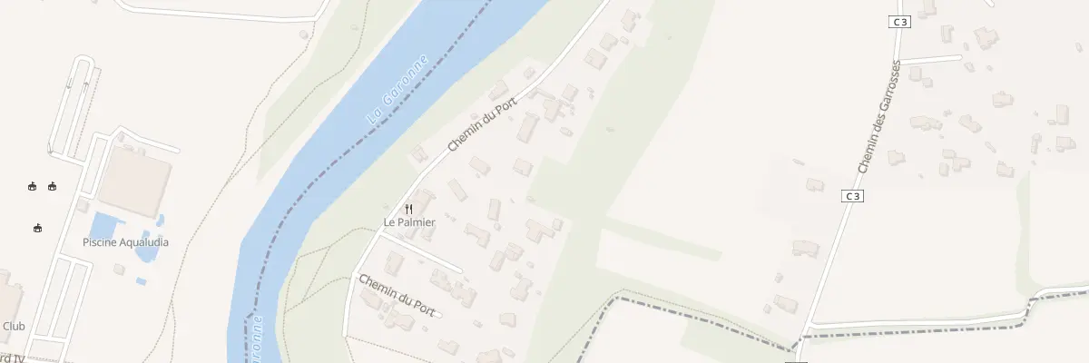 Plan du 46 Che du Port à Saubens