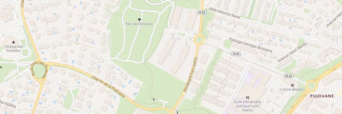 Plan du 6 Pas Paul Valéry à Colomiers