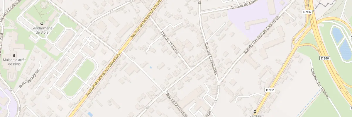 Plan du 6 Rue du Cent Treizieme à Blois