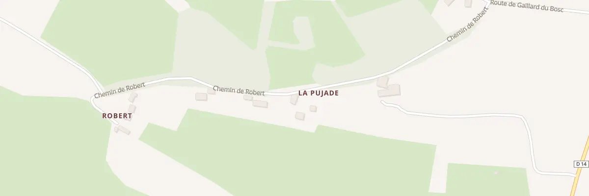 Plan du 246 La Pujade à Carla-Bayle