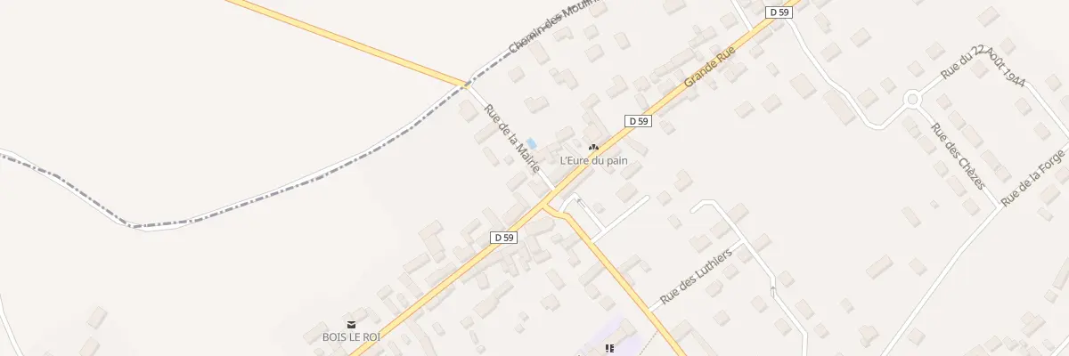 Plan du 42 Grande Rue à Bois-le-Roi