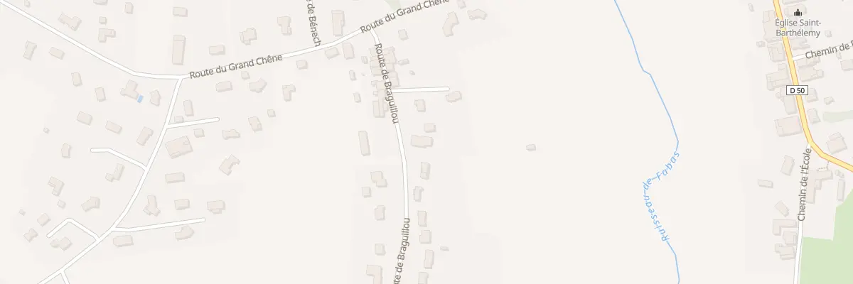 Plan du 125 Rte de Braguillou à Fabas