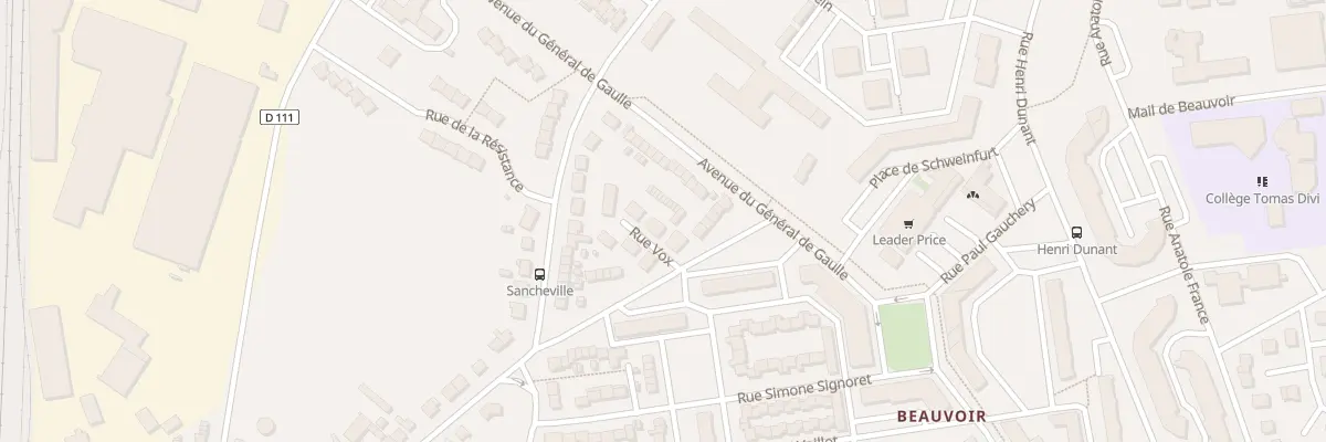 Plan du 6 Rue Vox à Châteaudun