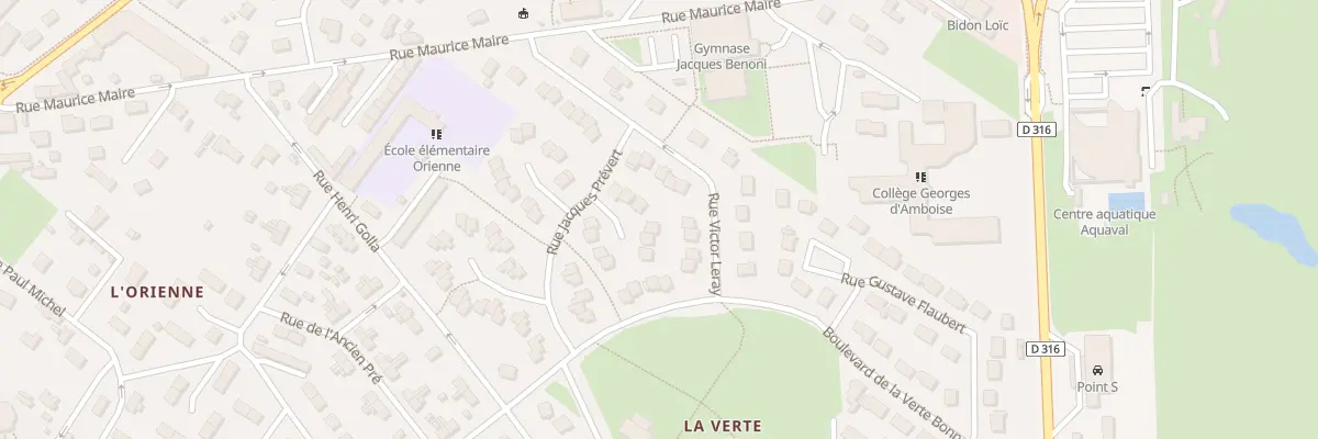 Plan du 24 Rue Jacques Prévert à Gaillon