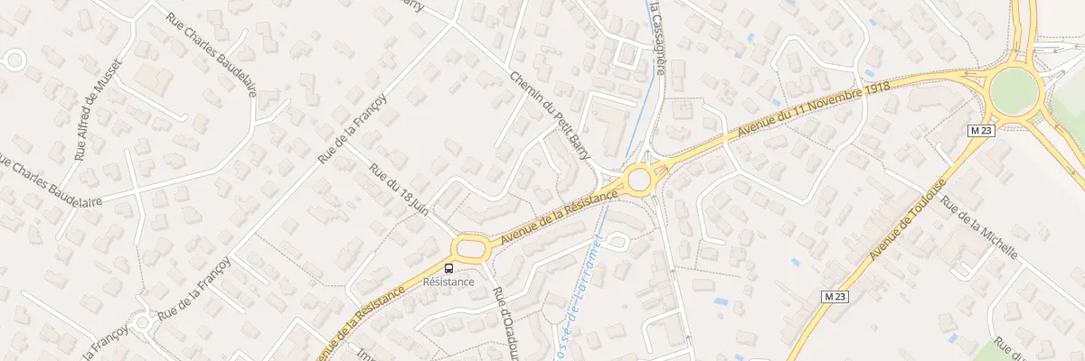 Plan du 20T Rue des Glières à Cugnaux