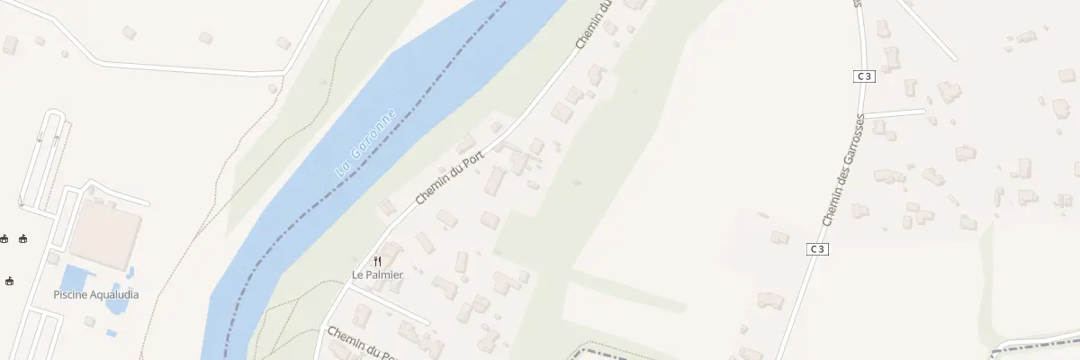 Plan du 42B Che du Port à Saubens