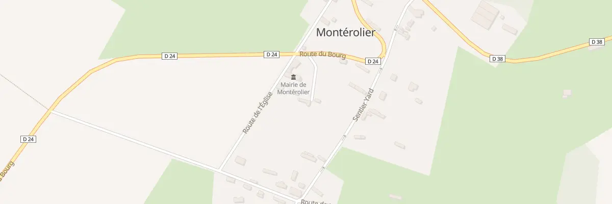Plan du 4 Rte du Bourg à Montérolier