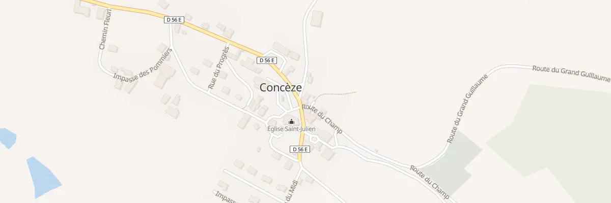 Plan du 1 Imp de la Fontaine à Concèze
