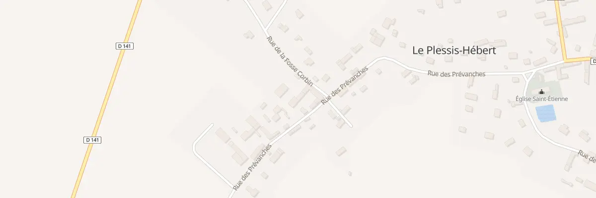 Plan du 28 Rue des Prevanches au Plessis-Hébert
