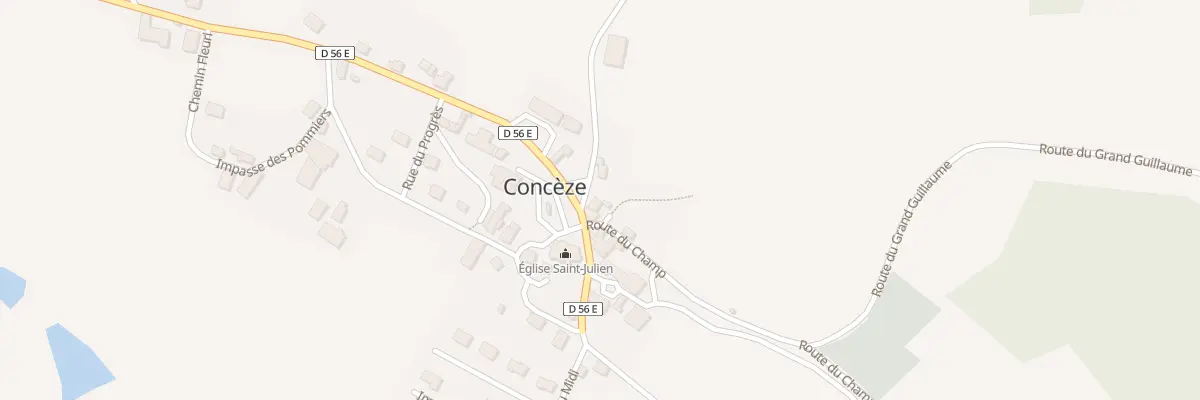 Plan du 11 Rte du Champ à Concèze