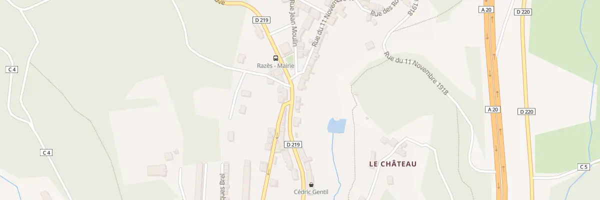 Plan du 5 Rue de la Libération à Razès