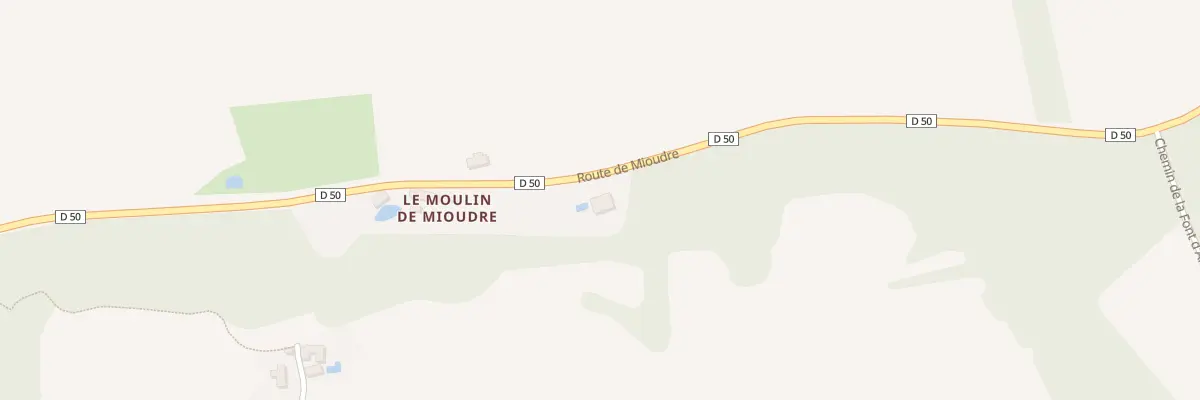 Plan du 702 Rte de Mioudre à Sainte-Mondane
