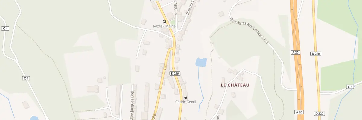 Plan du 9 Rue de la Libération à Razès
