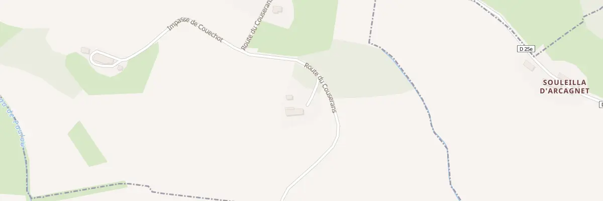 Plan du 55 Souleilla de Marguet à Castagnac