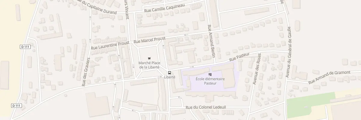 Plan du 4 Rue Pasteur à Châteaudun