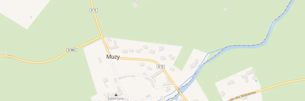 Plan du 9886 Rte de Dreux à Muzy