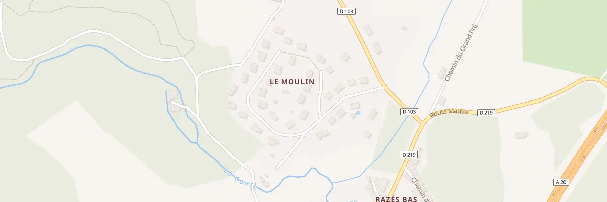 Plan du 1 All Pierre Desproges à Razès
