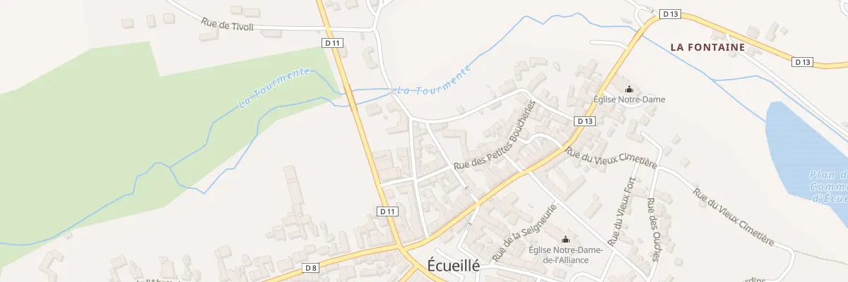 Plan du 7 Rue de la Corne à Écueillé