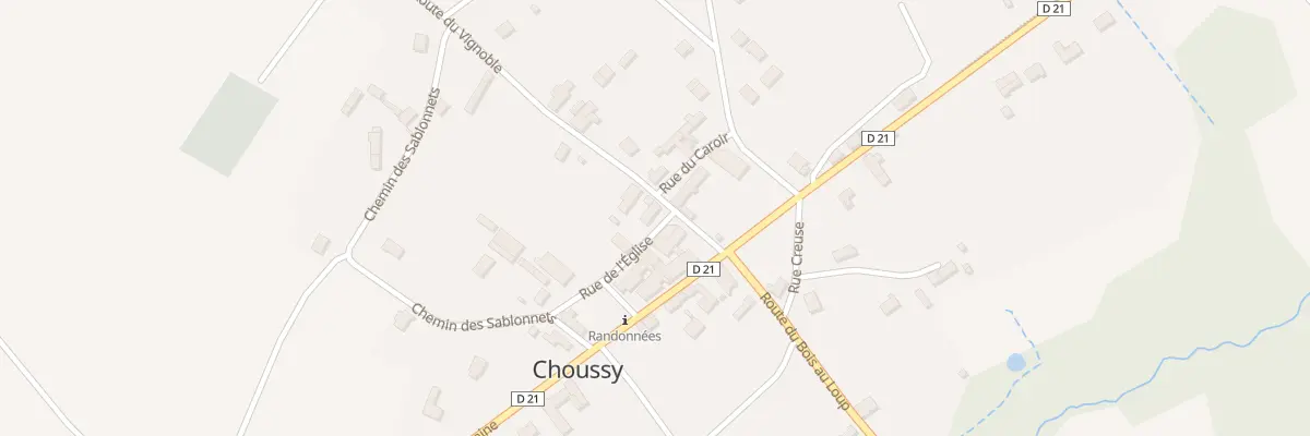 Plan du 2 Rue de l’Eglise à Choussy