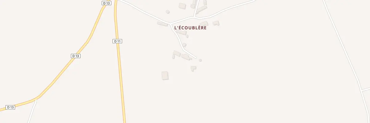 Plan du 5396 L’Ecoublere à Écueillé