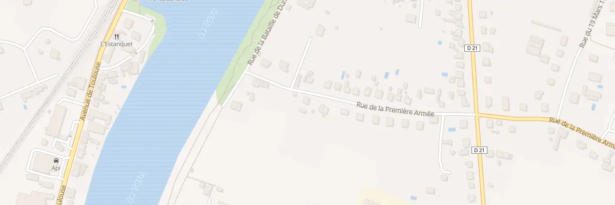Plan du 1381 Rue de la Premiere Armee à Montauban