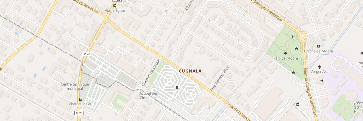 Plan du 38 Rue Olympe de Gouges à Cugnaux