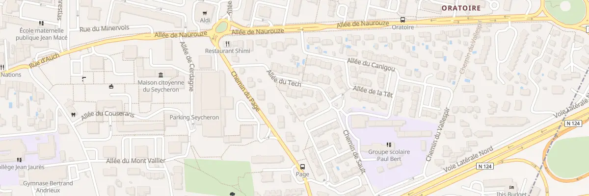 Plan du 6 All du Tech à Colomiers