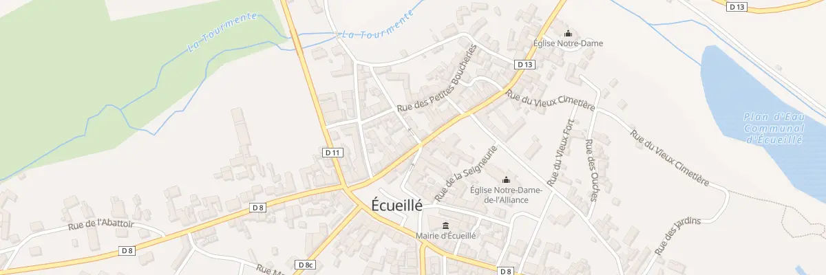 Plan du 16 Rue de la Vieille Eglise à Écueillé