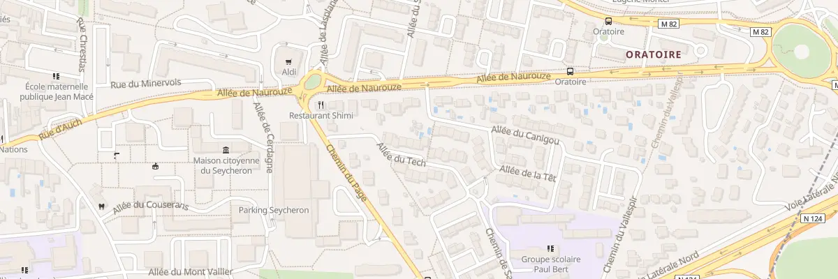 Plan du 9 All du Tech à Colomiers