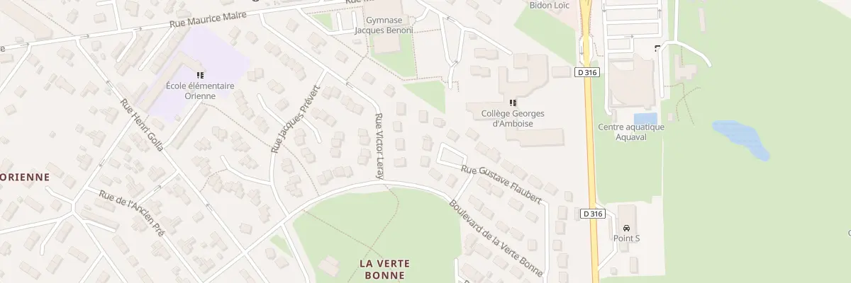 Plan du 32 Rue Gustave Flaubert à Gaillon